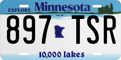 MN license plate 897TSR