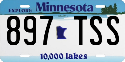 MN license plate 897TSS