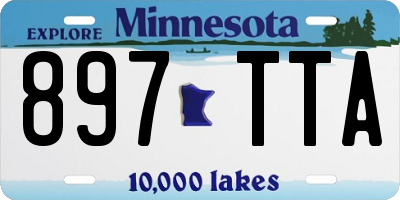 MN license plate 897TTA