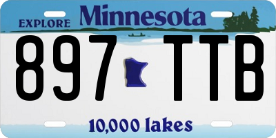 MN license plate 897TTB