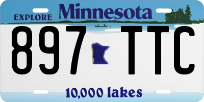 MN license plate 897TTC