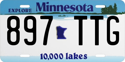 MN license plate 897TTG