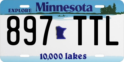 MN license plate 897TTL