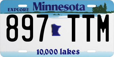 MN license plate 897TTM