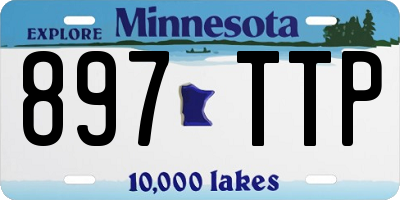MN license plate 897TTP
