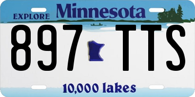 MN license plate 897TTS