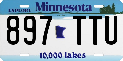 MN license plate 897TTU