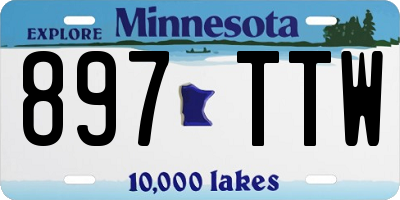 MN license plate 897TTW