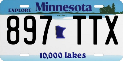 MN license plate 897TTX
