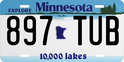 MN license plate 897TUB