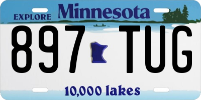 MN license plate 897TUG