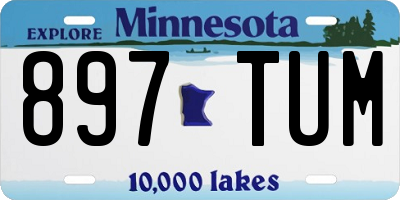 MN license plate 897TUM
