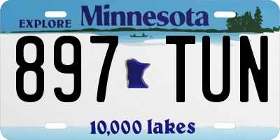 MN license plate 897TUN