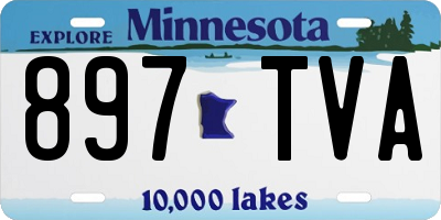 MN license plate 897TVA