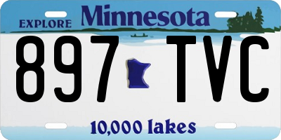 MN license plate 897TVC