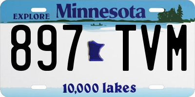 MN license plate 897TVM