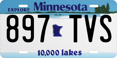 MN license plate 897TVS