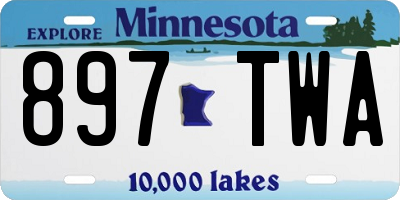 MN license plate 897TWA