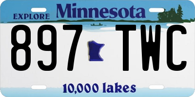 MN license plate 897TWC