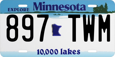 MN license plate 897TWM
