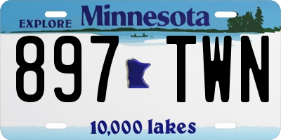 MN license plate 897TWN