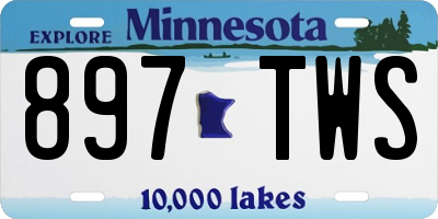 MN license plate 897TWS