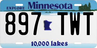 MN license plate 897TWT
