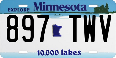 MN license plate 897TWV