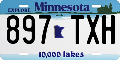 MN license plate 897TXH