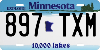 MN license plate 897TXM