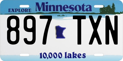 MN license plate 897TXN