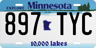 MN license plate 897TYC