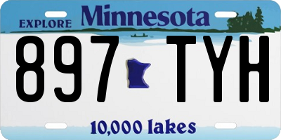 MN license plate 897TYH