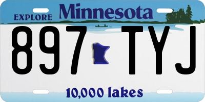 MN license plate 897TYJ