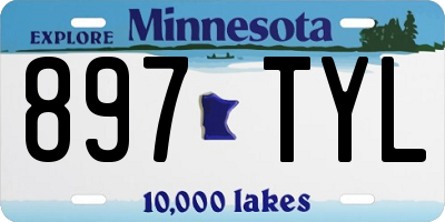 MN license plate 897TYL