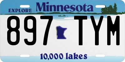 MN license plate 897TYM