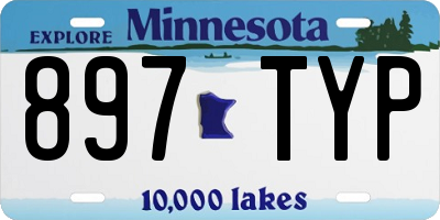 MN license plate 897TYP