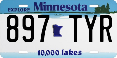 MN license plate 897TYR