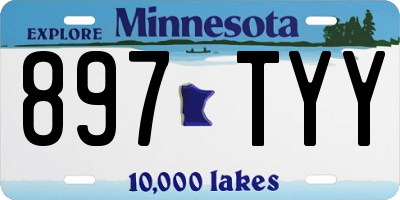 MN license plate 897TYY