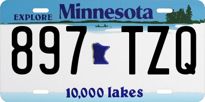 MN license plate 897TZQ