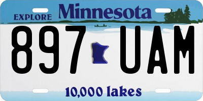 MN license plate 897UAM