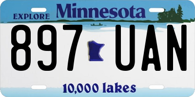MN license plate 897UAN