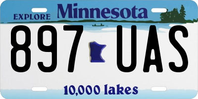 MN license plate 897UAS