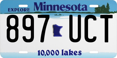 MN license plate 897UCT