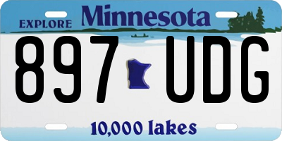 MN license plate 897UDG