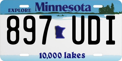 MN license plate 897UDI