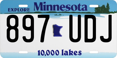 MN license plate 897UDJ