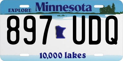 MN license plate 897UDQ