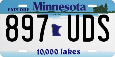 MN license plate 897UDS