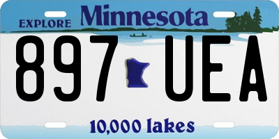 MN license plate 897UEA